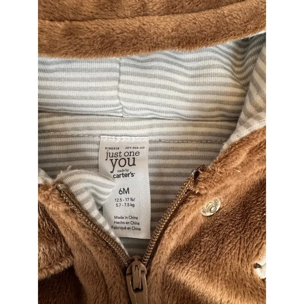 Carter's Just One You Fuzzy Bear Snowsuit 6M (3-6M) #964